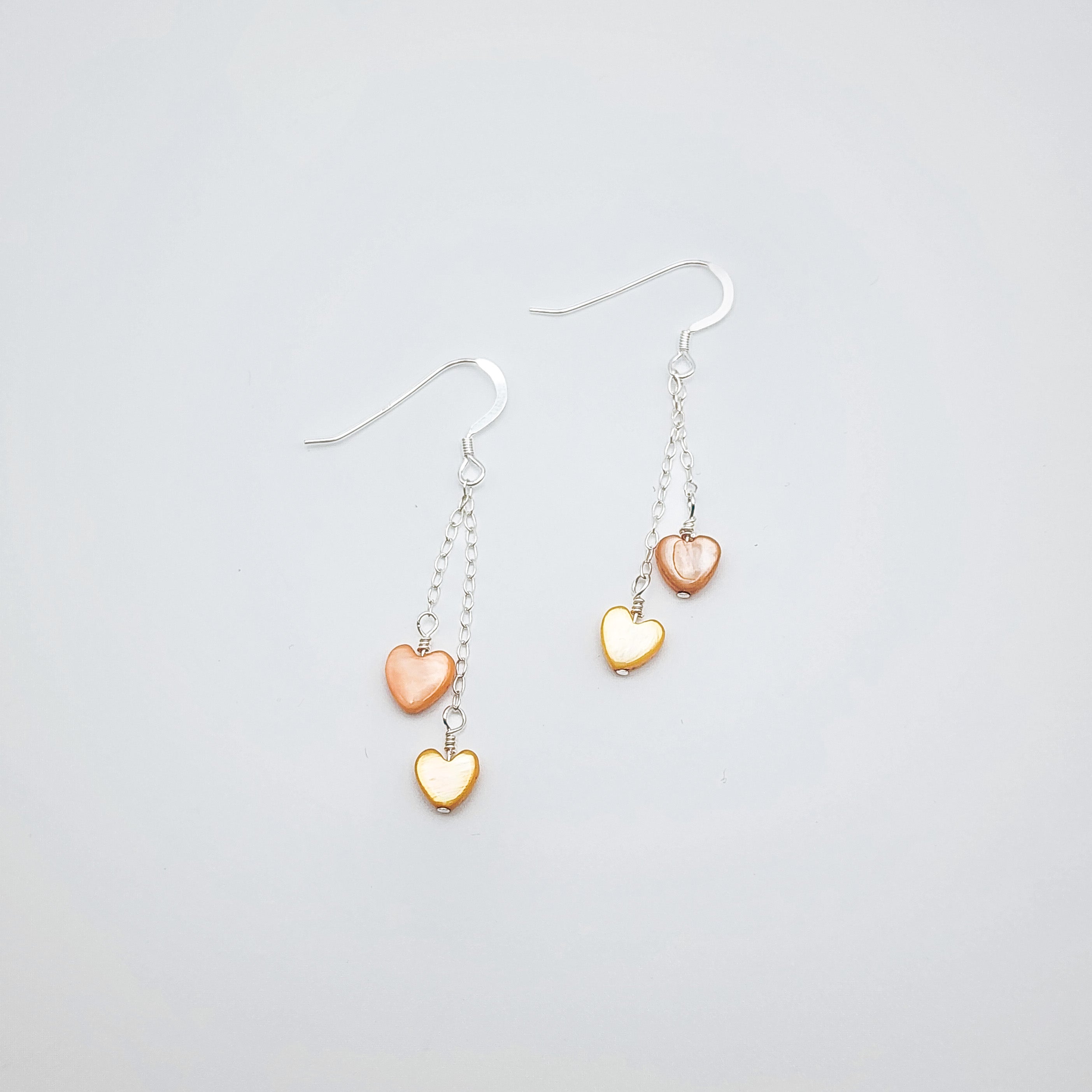 Heart Dangles - Yellow and Orange