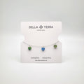 Heart Dangle Bracelet - Blue and Green