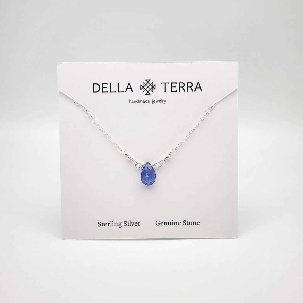 Tanzanite Single Stone Necklace