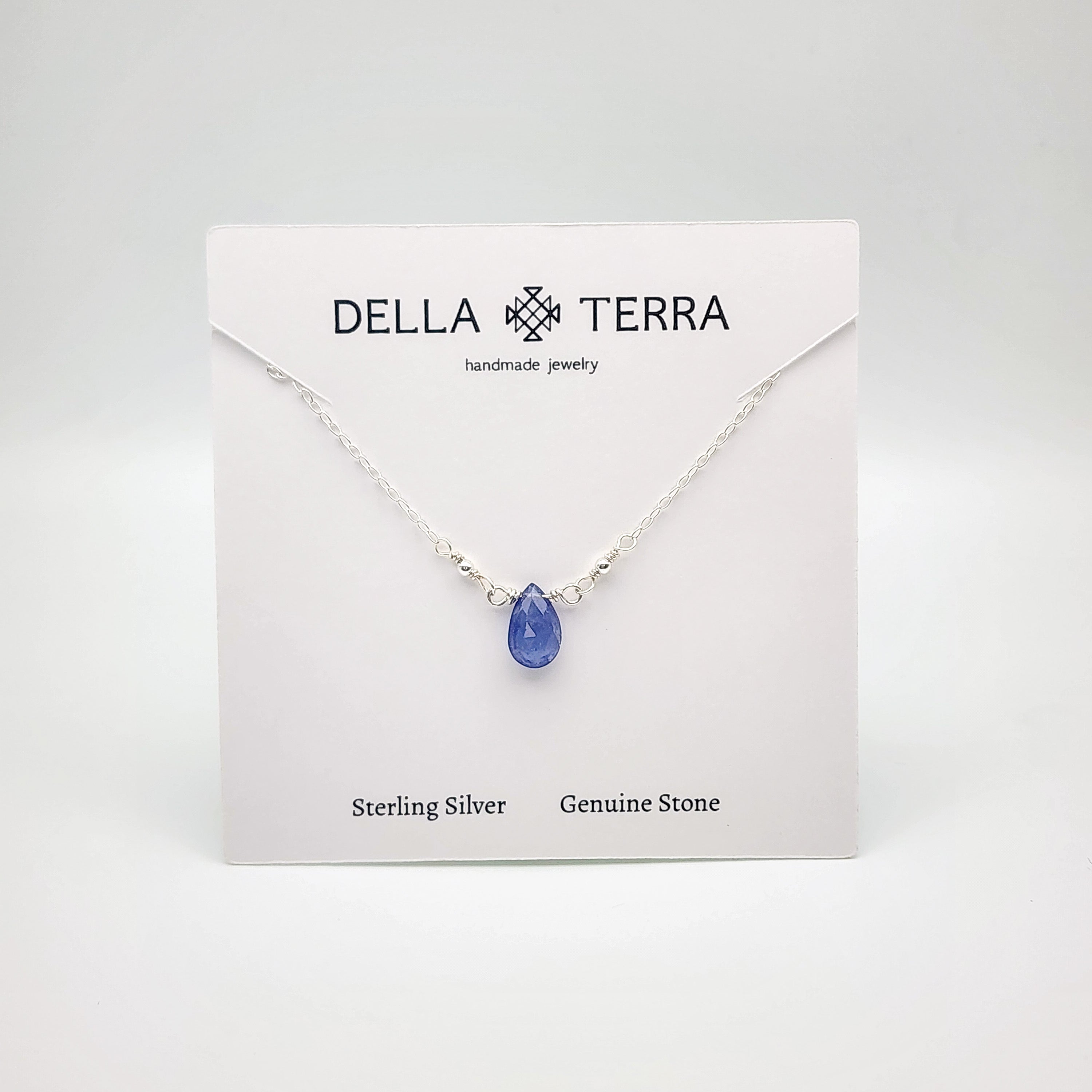 Tanzanite Single Stone Necklace