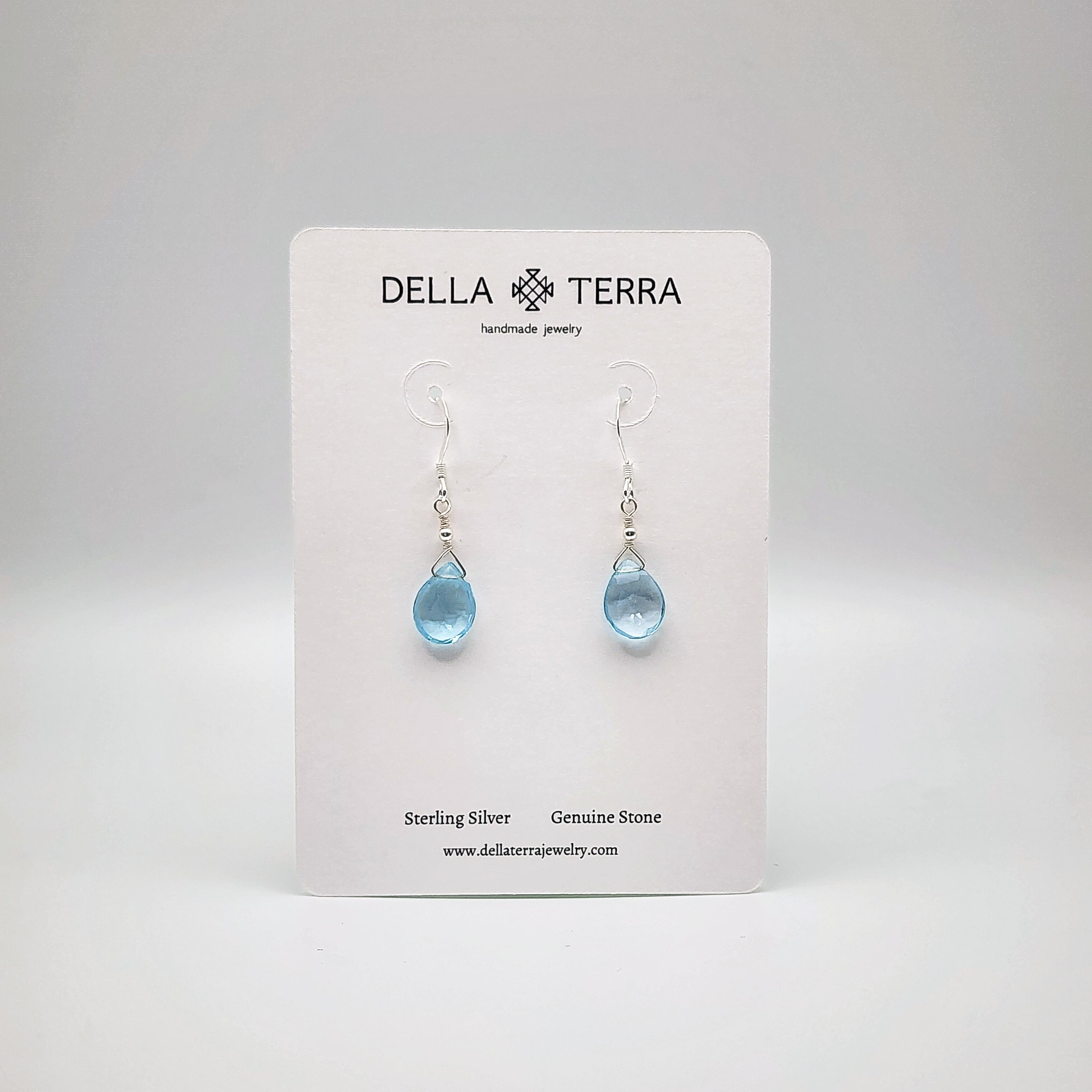 Sky Blue Topaz Earrings
