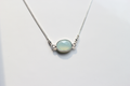 Aqua Chalcedony Necklace