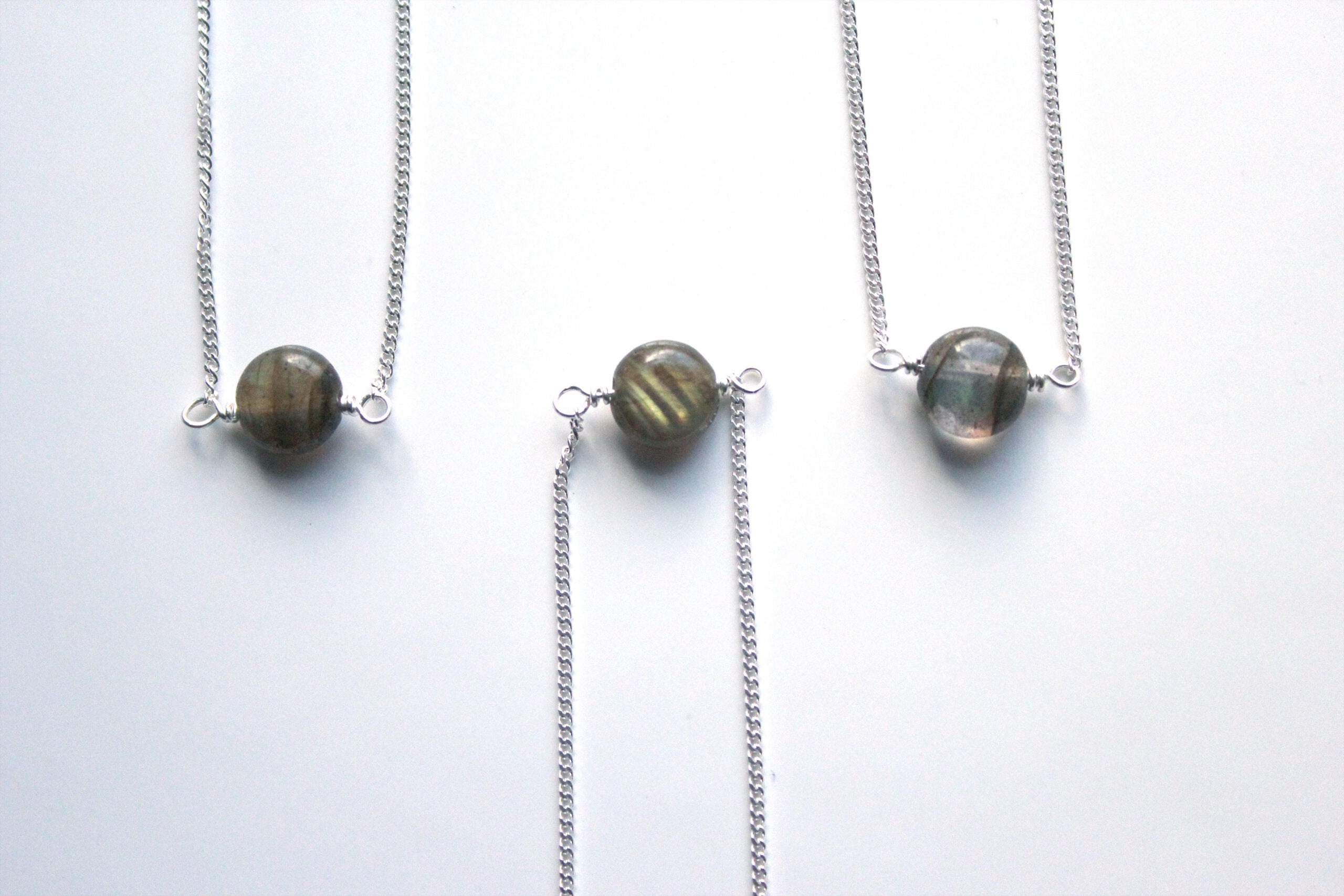 Labradorite Single Stone Bracelet