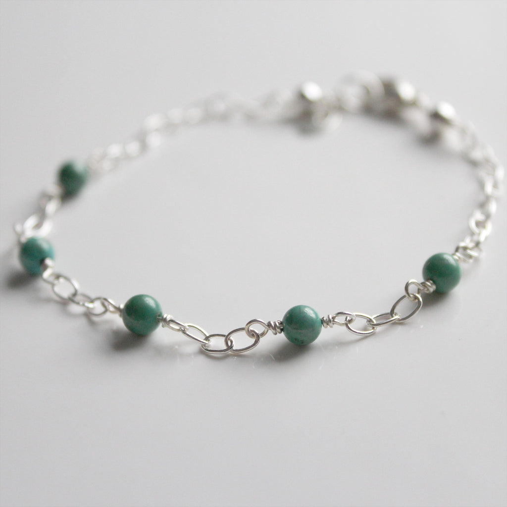 turquoise and sterling silver bracelet