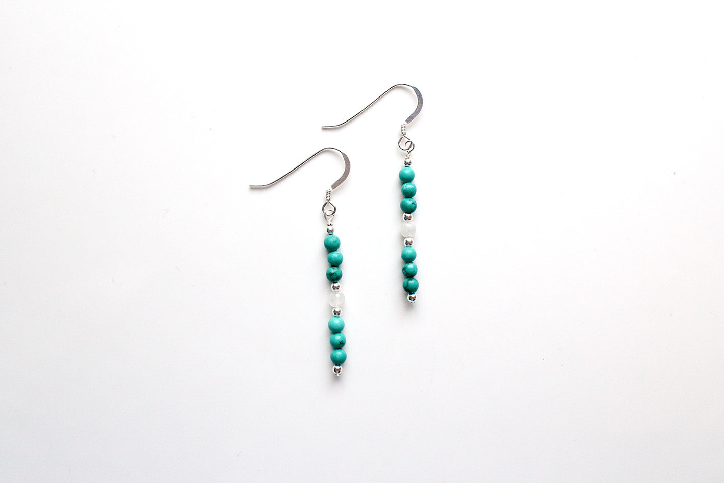 turquoise and sterling silver earrings